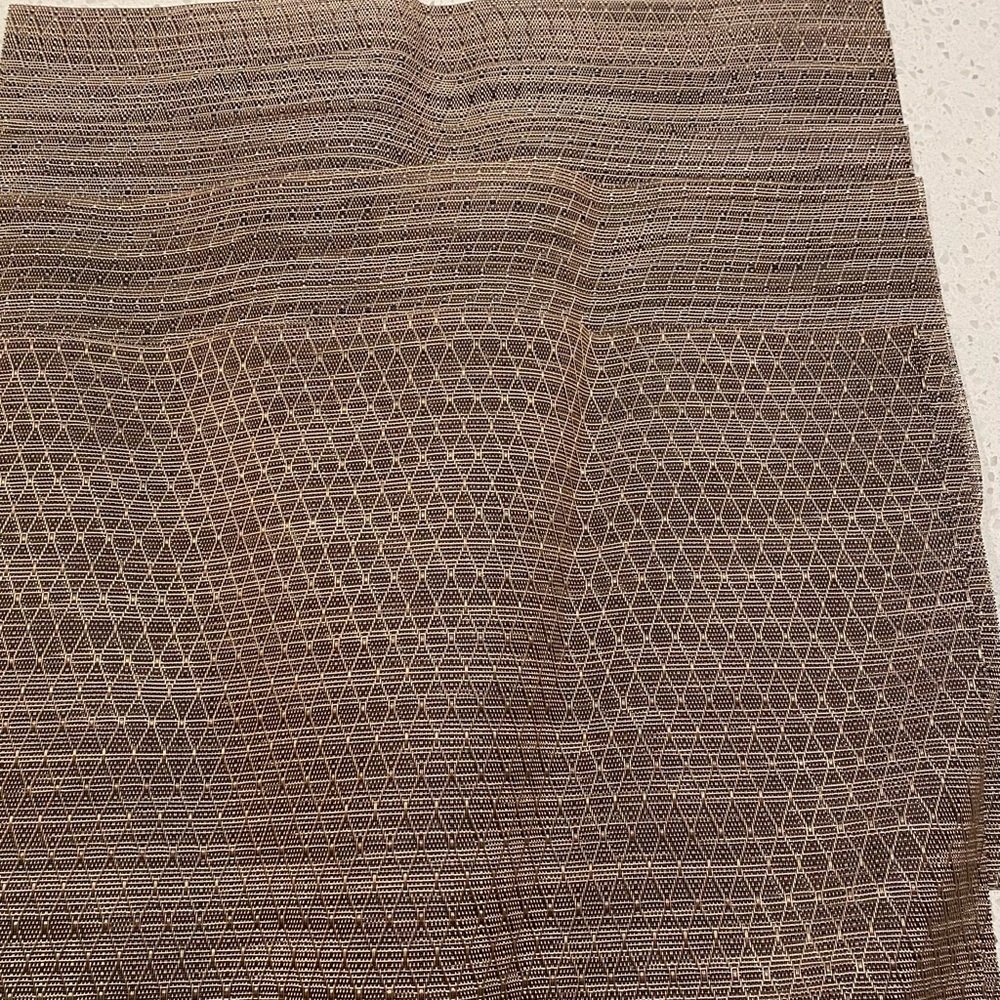 Geometric Patterned Brown Placemat - Picture 3 of 3